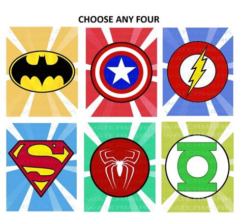 superhero cutouts printable mix  match superhero craft printable