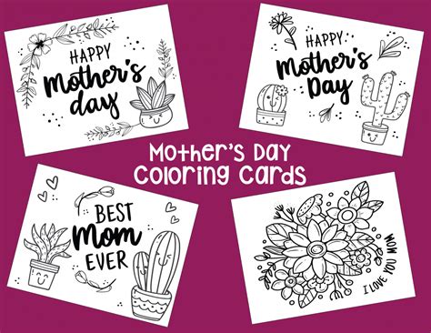 mothers day coloring cards pages deeper kidmin