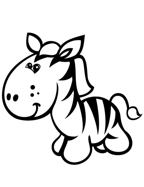 gambar cute zebra coloring page  printable pages baby zebras