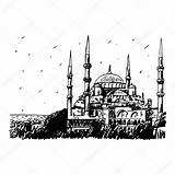 Istanbul Mosque Sketch Depositphotos sketch template
