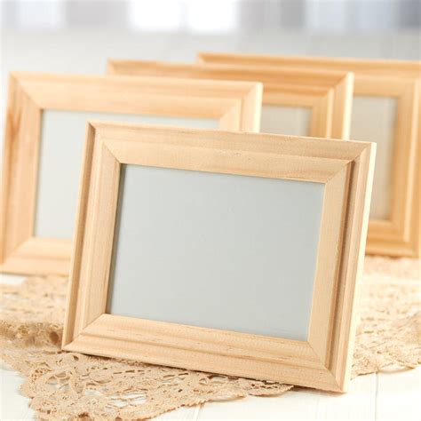 Unfinished Wood Picture Frames Tableware Party