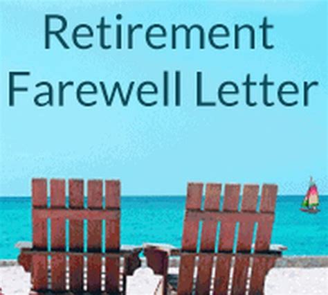 retirement appreciation letter  letters