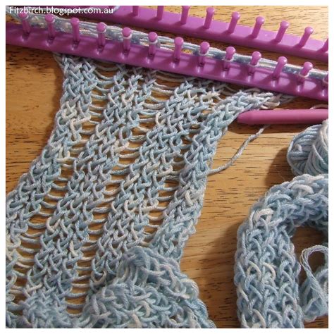 fitzbirch crafts quick loom knit scarf