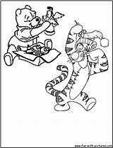 Tigger Coloring Christmas Pages Pooh Popular Printable Coloringhome Comments sketch template