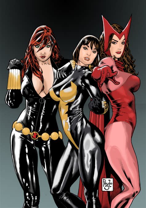 Black Widow Wasp Scarlet Witch May 16 2013 By Timothy