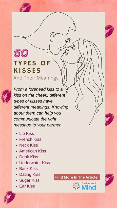 60 Types Of Kisses And Their Meanings [and How To Do Them ] In 2023