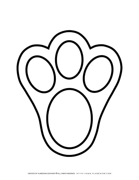 animal paw printable coloring page