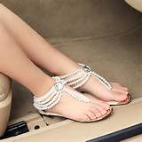 Bridal Sandals White Images