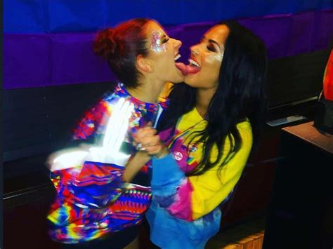 demi lovato s sorry not sorry about tonguing her backup dancer