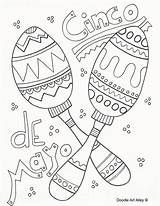 Cinco Mayo Maracas Activities Simplicity Southwestdanceacademy Onlinecoloringpages sketch template