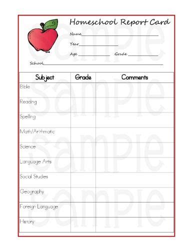 reasons homeschoolers   report cards printable report cards