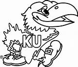 Ku Pages Logo Jayhawk Coloring Clipart College Kansas Jayhawks Basketball Printable Sheets University Stencil Clip Colouring State Stencils Template Logos sketch template