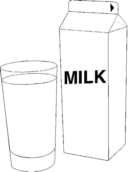 milk  colouring pages
