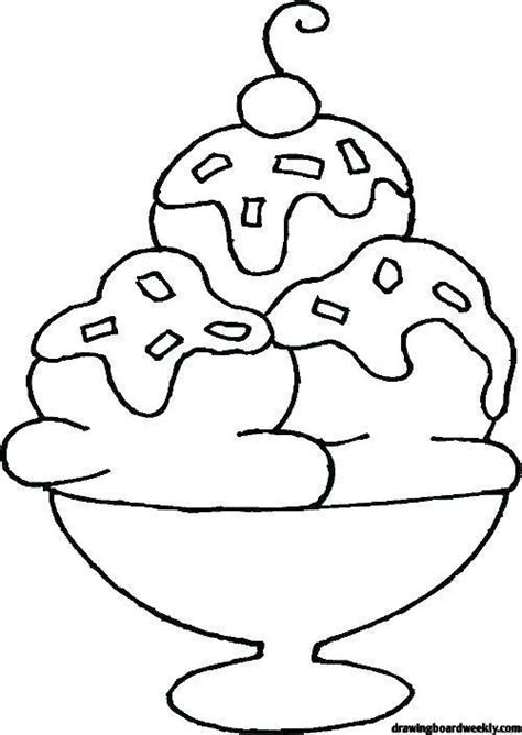 ice cream coloring pages drawing board weekly