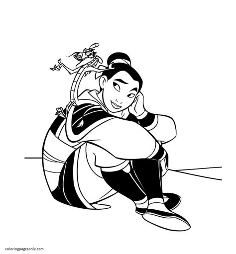 mulan coloring pages  printable coloring pages