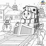 Thomas Coloring Pages Friends Snowman Colouring Printable Christmas Train Engine Tank Print Kids Winter Color Steam Book Frosty Jefferson Sheets sketch template