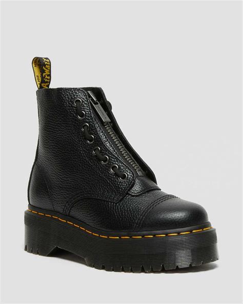 sinclair womens leather platform boots dr martens