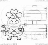 Sheriff Chubby Signs Double Wood Clipart Cartoon Thoman Cory Outlined Coloring Vector 2021 sketch template