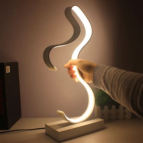 buy  creative design spiral modern desk lamp home decoration lighting
