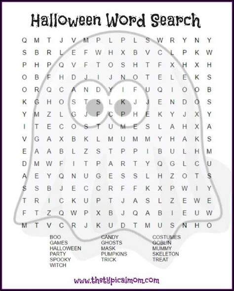 halloween word search printables   ages