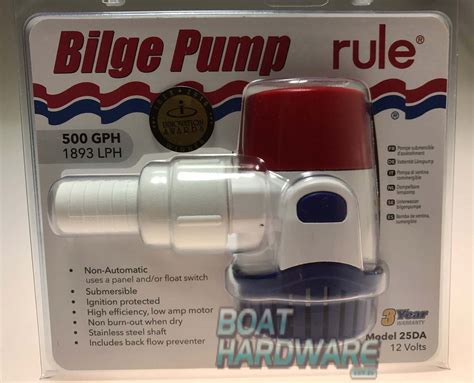 model rule electric bilge pump  gpm rule