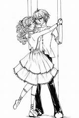 Puppet Marionette Dancer Drawing Drawings Anime Creepy Puppets Coloring Girls Doll Pages Manga Deviantart Cute Getdrawings sketch template