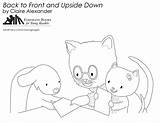 Coloring Pages Front Back Upside Down sketch template