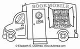 Bookmobile Dulemba sketch template