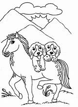 Coloriage Cheval Perros Caballo Cavalo Cachorrinhos Perro Colorir Carregando Imprimer Dibujosonline Tudodesenhos Faithful Malowanki Categorias sketch template