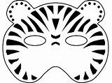 Tigre Mascaras Mascara Caretas Antifaces Colorir Masque Coloriages Desenhos Tigres Objets Recomendados sketch template
