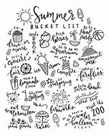 Summer Bucket List Coloring Pages Printable Vsco Aesthetic Clipart Lists Pineapple Paper Kids Fun Clipground Choose Board sketch template