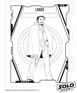 Coloring Solo Pages Activities Lando Wars Star sketch template