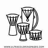 Djembe Drum Schlagzeug Percussion Tamtam Batteria sketch template