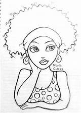 Coloring Pages Printable African Girl Magic Books Sheets Adult Afros Girls Drawings Color Paintings American Sip Sketches Paint Drawing Female sketch template