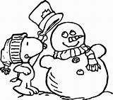 Coloring Pages Snow Printable Christmas Snoopy Winter Peanuts Charlie Brown Grinch Snowman Drawings Dog Well Coloring4free Pj Max Cartoons Color sketch template