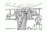 Bus Coloring Pages School Popular sketch template