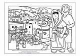 Nazareth Bible Town sketch template