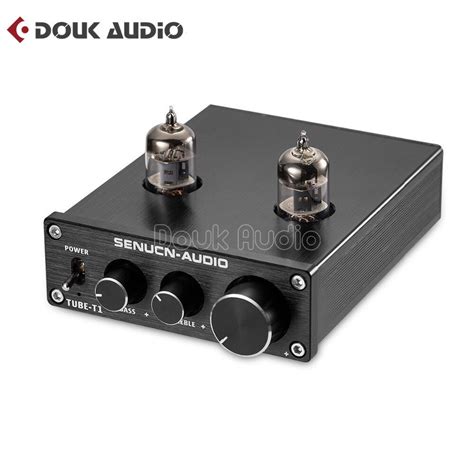 buy douk audio mini hifi  vacuum tube preamplifier stereo preamp digital
