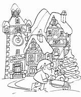 Paesaggio Natalizio Natale Gnomo Colorare Disegni Coloradisegni Paesaggi Gnome Pages2color Pagine Adulti sketch template