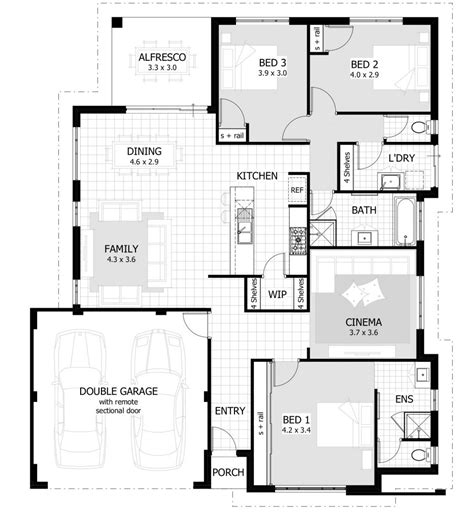 cool  bedroom house floor plans  models  home plans design