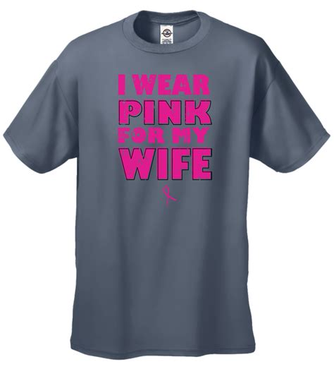 I Wear Pink For My Wife Breast Cancer T Shirt Ebay