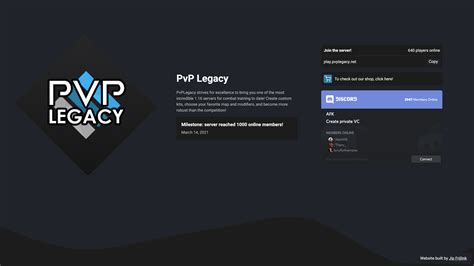 pvp legacy website jip frijlink