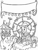 Coloring Fair Pages Carnival State County Rides Fun Contest Print Charlotte Web Food Printable Fern Color Kids Activity Pig Themed sketch template