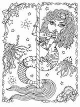 Coloring Pages Mermaid Muller Deborah Chubbymermaid sketch template