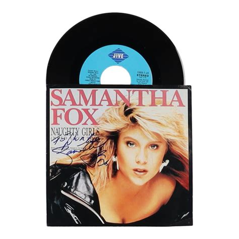 samantha fox signed naughty girls need love too record album