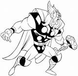 Thor Coloring Pages Lego Getcolorings sketch template