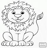 Lion African Drawing Pages Kids Getdrawings sketch template