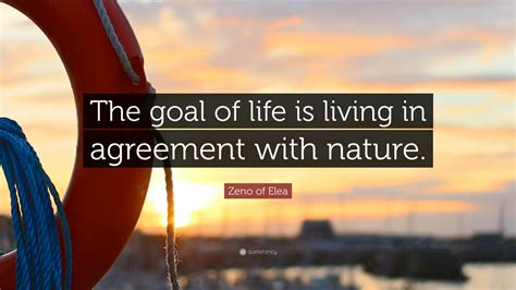 zeno  elea quote  goal  life  living  agreement  nature