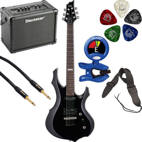 esp    electric guitar starter kit black bh photo video