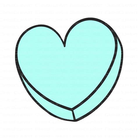 blank heart candy svg heart candy clipart valentines etsy valentine